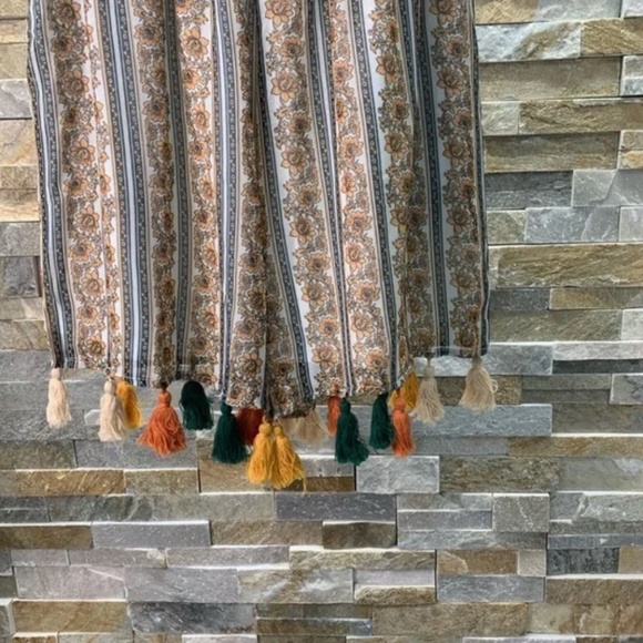 Whyte Eyelash Crisscross Tassel Romper - Picture 5 of 8